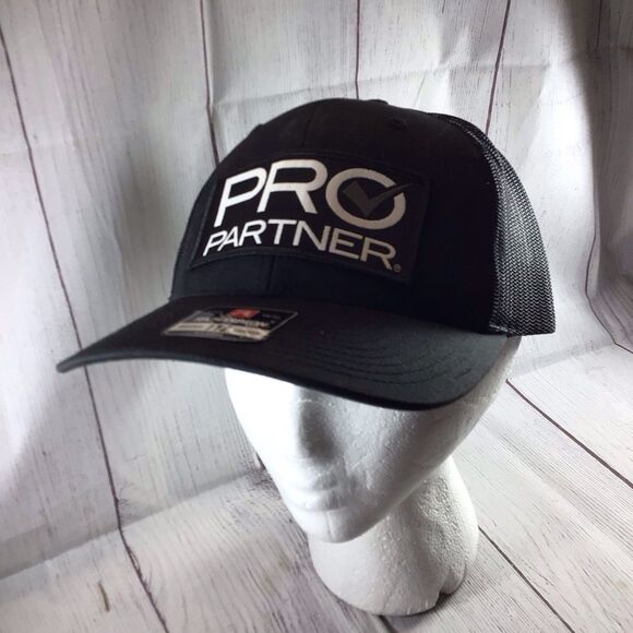 Richardson 112 Trucker XL Hat Pro Partner Black - Picture 1 of 12